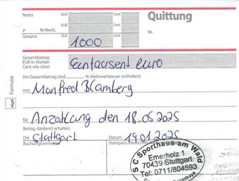 Vorbereitung zum 70. EUROPISCHEN ZUGBEGLEITERTREFFEN Stuttgart 15.- 19. Mai 2025 - SC Stammheim - Stuttgart Stammheim am 19.01.2025 (001)
