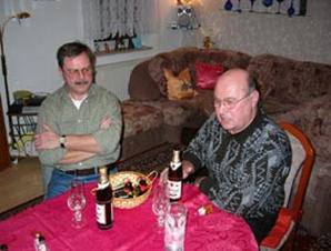 Gotha (Residenzstadt) 02.- 03.02.2006 - Bei meinen Eltern, mein Vater und Peter (001)