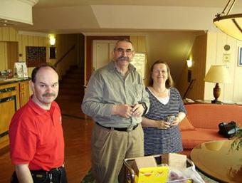 Gotha (Residenzstadt) am 30.05.2007 - Hotel am Schlosspark Klaus, Helmut und Lilian am 30.05.2007 (001)